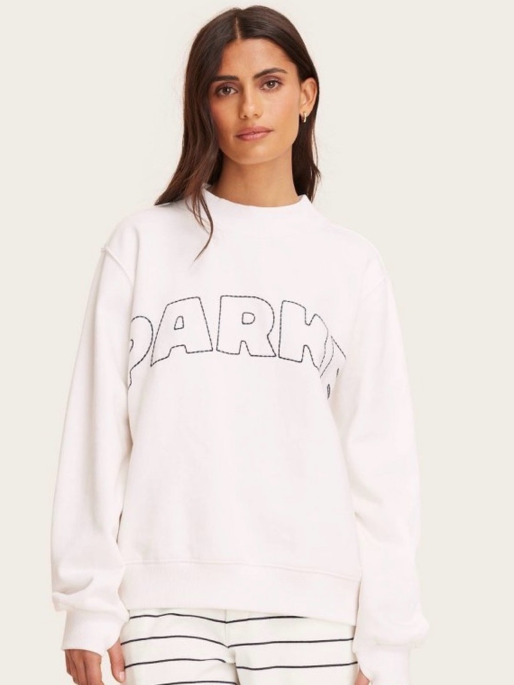 NWT Parke x Target Mockneck Pullover in White- size xxs/xs